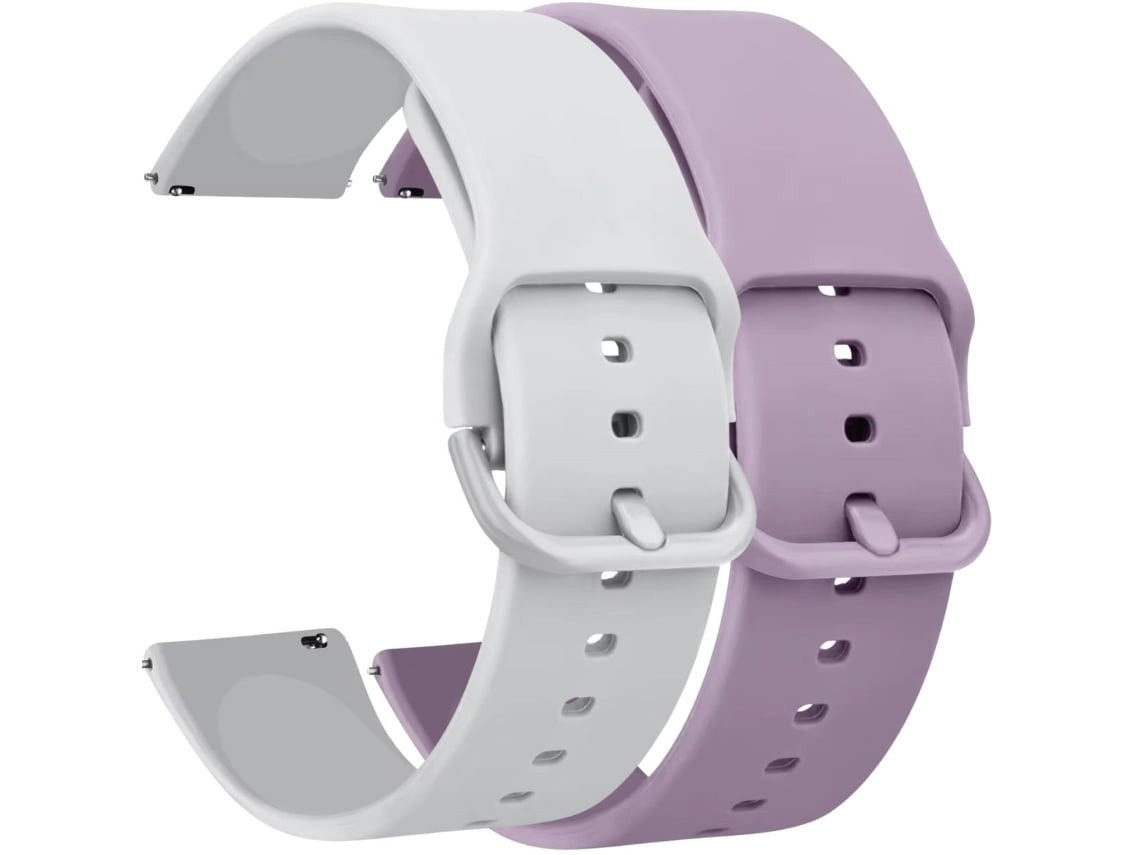 Kit 2 Bracelete Vivatone para Xiaomi Watch S4 Branco e Lavanda
