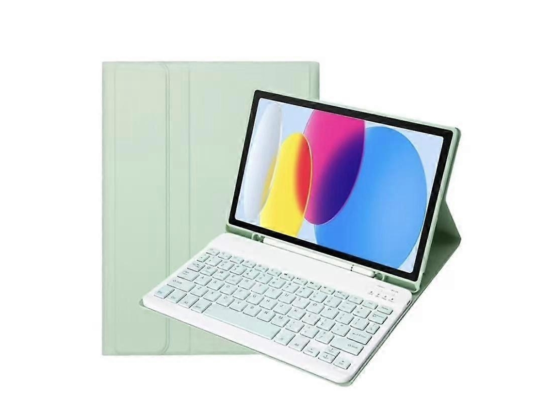 Capa Com Teclado Bluetooth Para Tablet 11, Proteção E Funcionalidademint Green