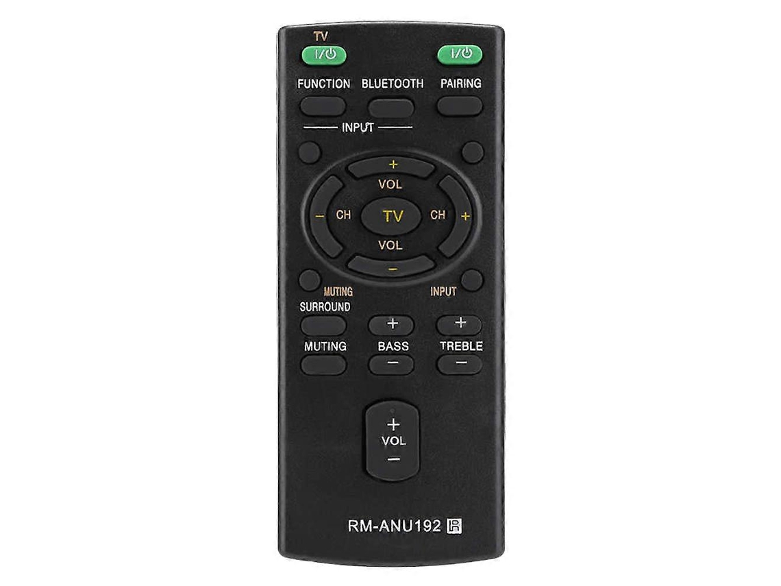 Controle Remoto Bluetooth Rm anu192 para Caixas de Som Sony Sound Bar Sact60bt Ss wct60 Sswct60 Ht ct60bt Ht_ptg