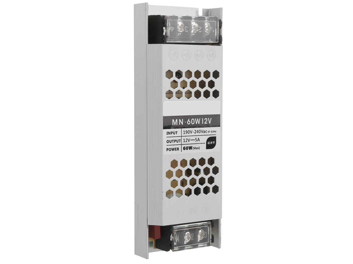 Laxiscreed Fonte De Alimentação Led 60w Ip68 Para Iluminação, Compatível Com Ac190-240v