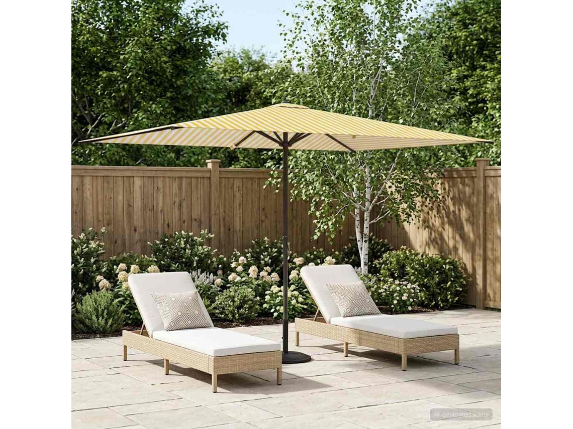 Vidaxl Guarda-sol De Jardim 200 X 300 Cm Poliéster Retangular