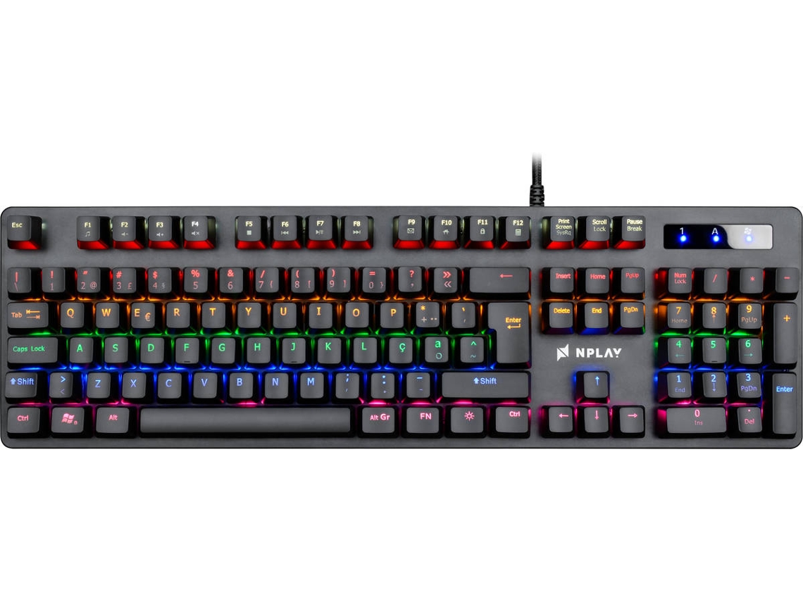 Teclado Gaming NPLAY Conquer 2.0 (Outlet Grade A - Mecânico - Português - Preto)
