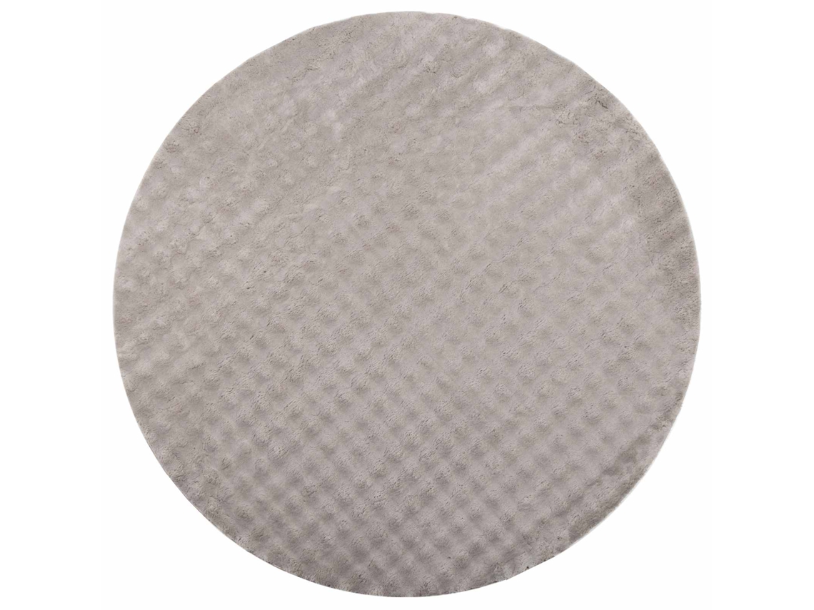 Conjunto 1 Tapete Interno Vidaxl Castanho Poliéster (ø 160 Cm)