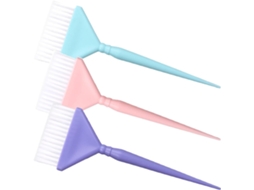 Conjunto De 3 Pincéis Para Coloração Capilar Com Cerdas Nylon E Cabos Pp, Práticos Para Uso Diário Em Casa Ou Salão De