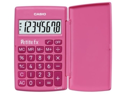 Calculadora Básica CASIO LC 401LV Rosa  (8 dígitos)