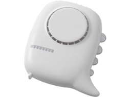 Ventilador portátil de pescoço, alimentado por USB, com luz noturna, três velocidades, portátil