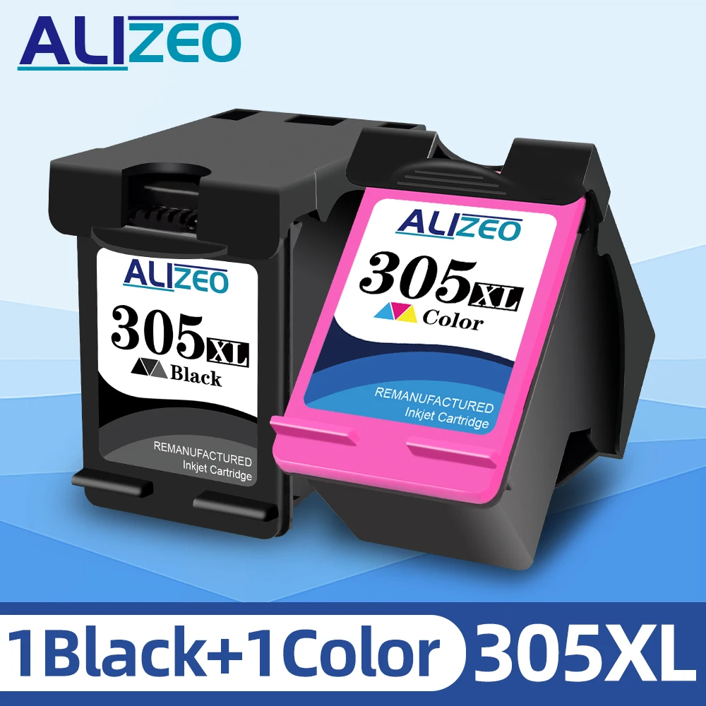2 Unidades Nº 305 Xl Para Hp305 Hp Deskjet Envy Officejet 1210 1212 1215 1255 2300 2330 2331 2332