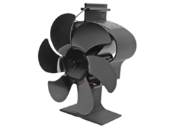 Ventoinha de Lareira a Calor 6 Pás Eco Amigável Lt380 Preto 152mm S/MARCA