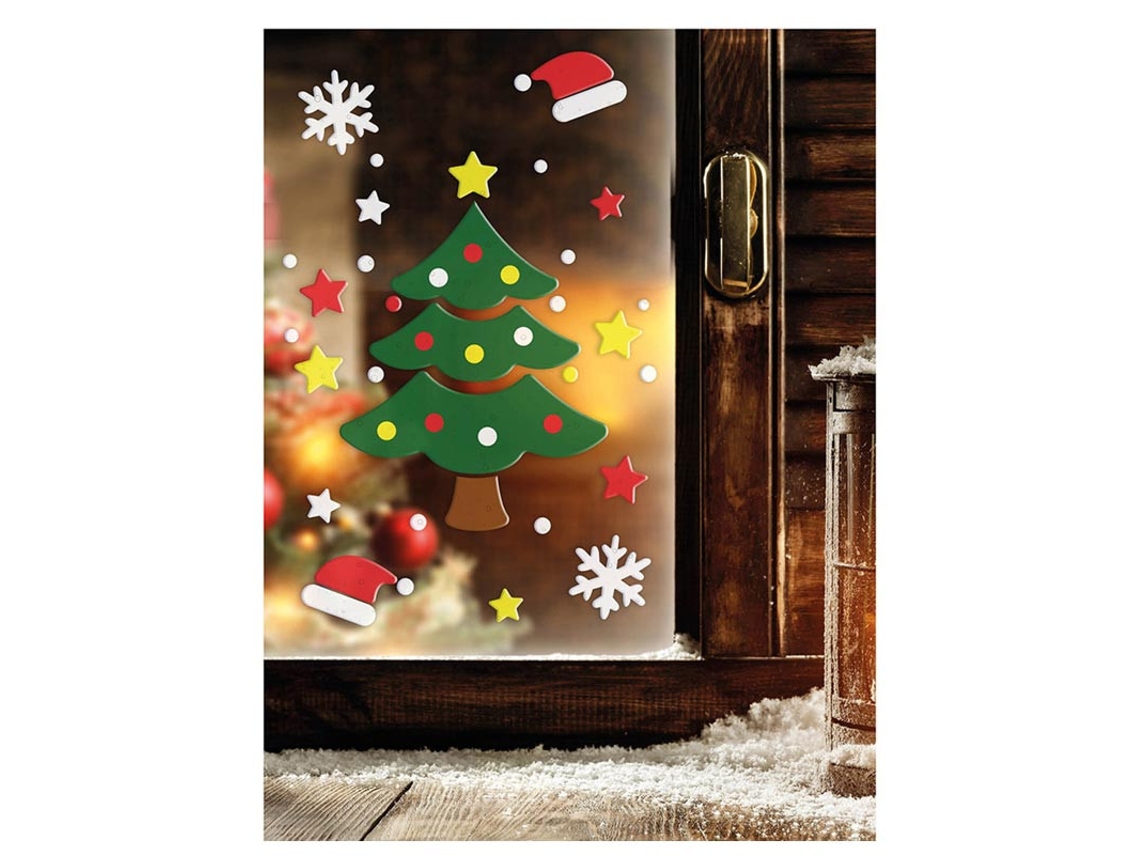 Decoração em Gel Árvore de Natal 20x25 cm