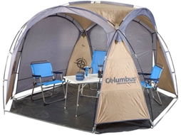 Tenda de Campismo COLUMBUS Shadow (4 Pessoas - Castanho e Cinzento)