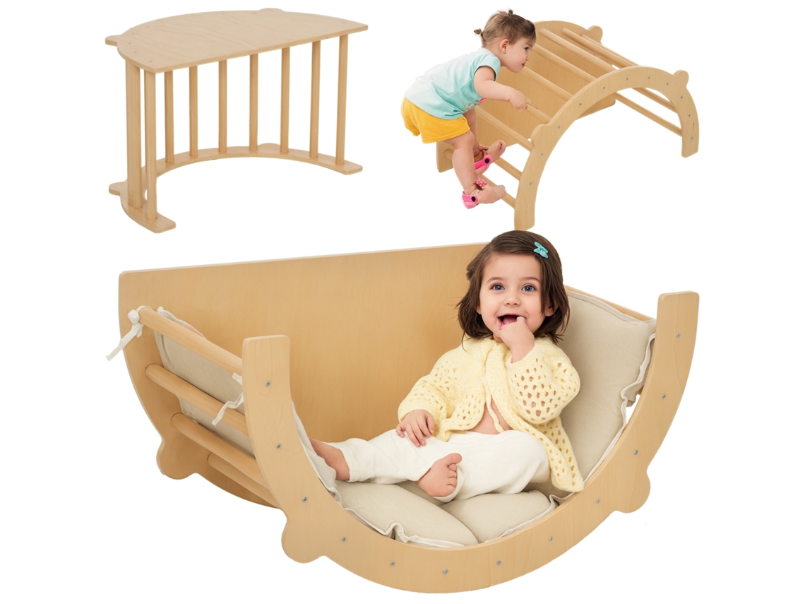 Arco De Escalada, Balancé, Escada, Baloiço Com Almofada, Para 1,5-4 Anos, Até 50 Kg