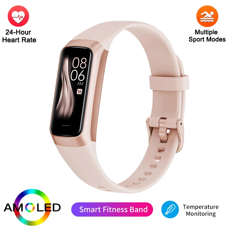 Smartwatch Ip67 com Temperatura Corporal (rosa)