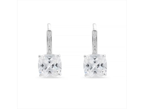 Brincos Zircónio Banhado a Ródio LUXENTER (One Size)