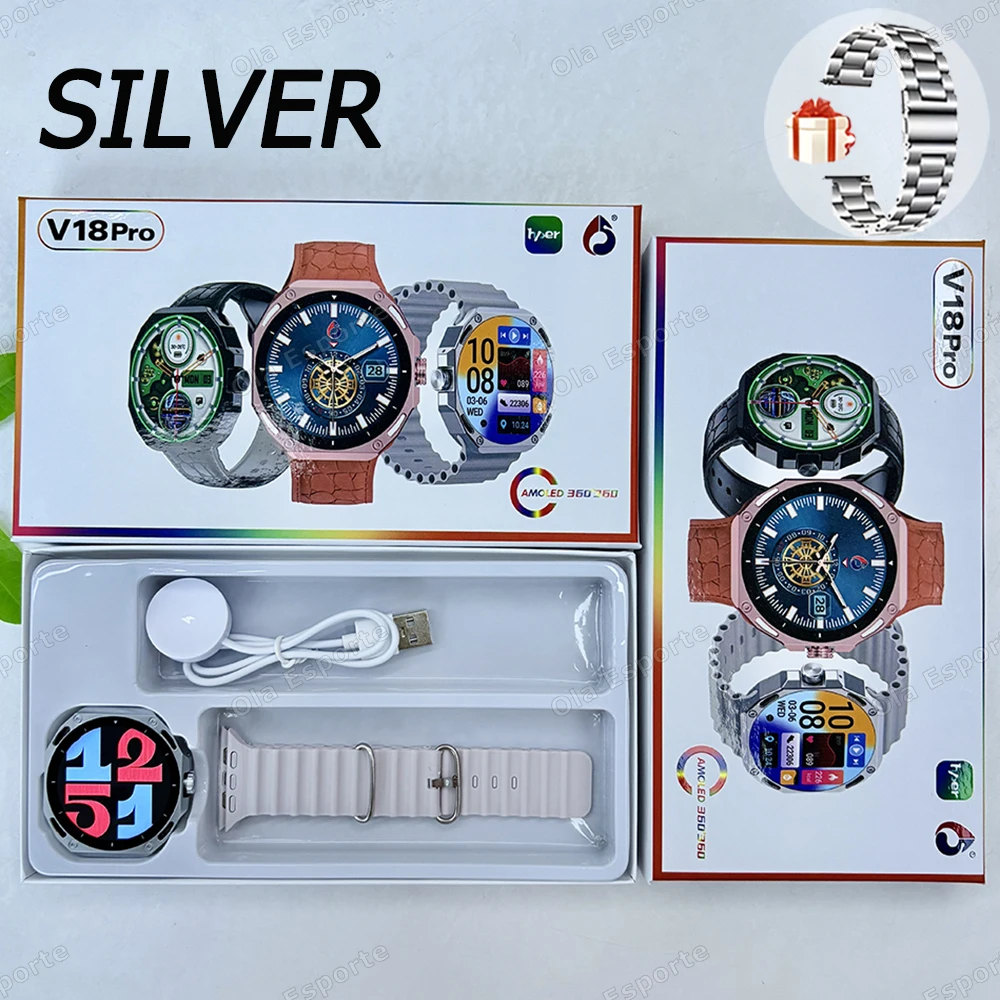 Relógio Inteligente Wh49szstrap com Chamada Bluetooth, Monitorização de Ritmo Cardíaco, Saúde, Desportivo e À Prova de Água para Android e Ios. MDUG