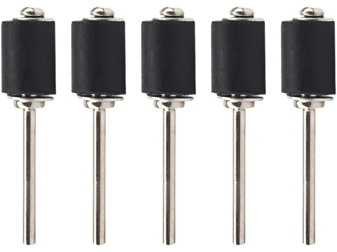 Conjunto De 5 Mandris Borracha 1 8 Polegadas Para Lixadeira Rotativa