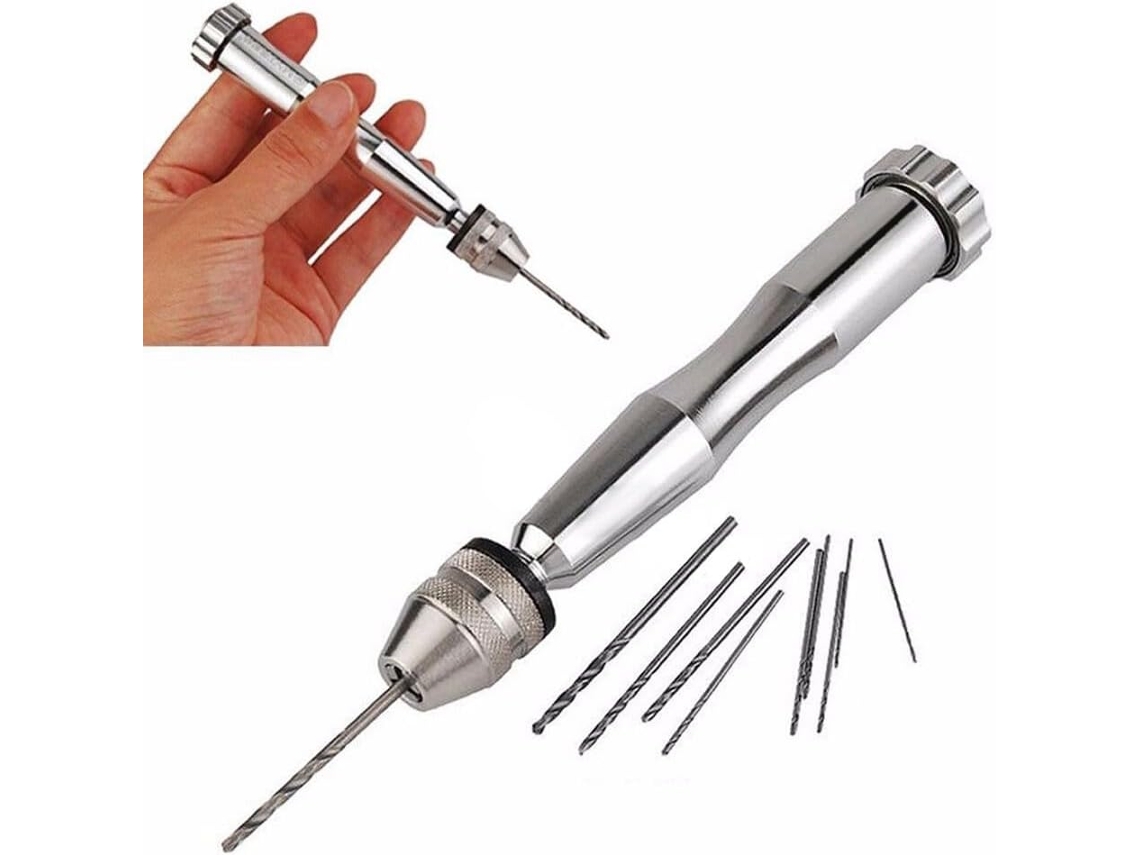 Mini Torno De Alumínio Com Cabeça Giratória, Capacidade 0,3 A 4,2 Mm,
