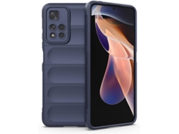 Capa Airbag Note Protetora para Xiaomi Xiaomi Poco M4 Pro 5G/Note 11S 5G HONGWE. Silicone Anti-Choque Azul