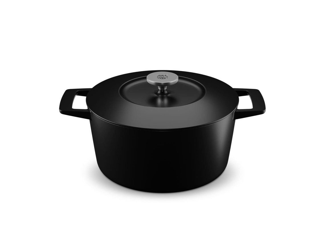 Panela Ferro Fundido MASTER SWISS Redonda (Preto - 24 cm)