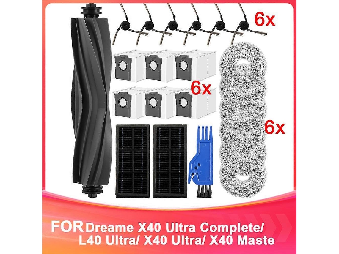 Acessórios Para O Robô Aspirador X40 Ultra Complete/l40 Ultra/x40 Ultra/x40 Master: Escova Principal, Sacos De Pó, Panos De Limpeza E Filtros._ptg