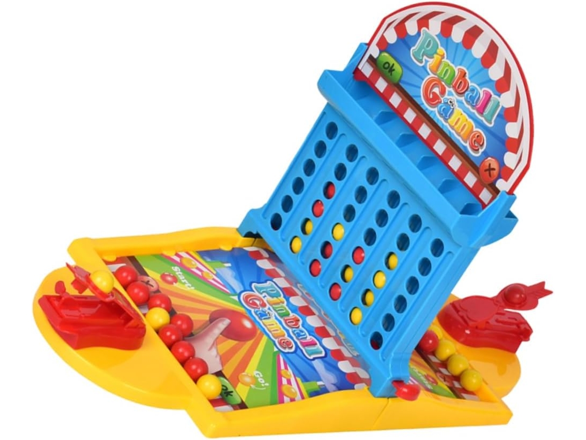Jogo De Pinball E Mini Basquete De Plástico Com Função De Agilidade