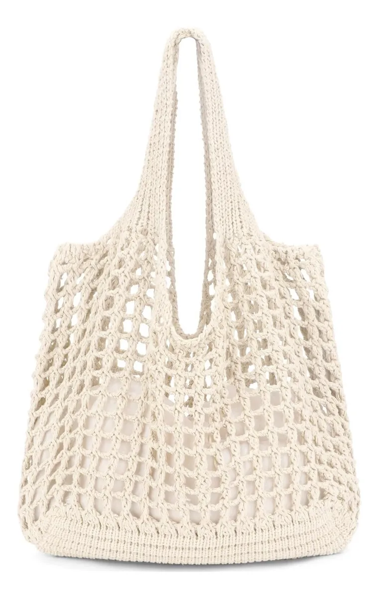 Bolsa De Crochê Para Mulheres, Linda Bolsa De Ombro Grandevayotoy