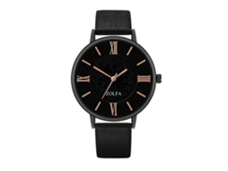 Reloj De Cuarzo Clásico Elegante Estilo Empresarial Unisex Para Parejas Regalo (negro)