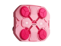 Máquina De Boxe Musical, Luzes Led Interativas, Intensidade De Treino Personalizável,c Rosa Com Luva