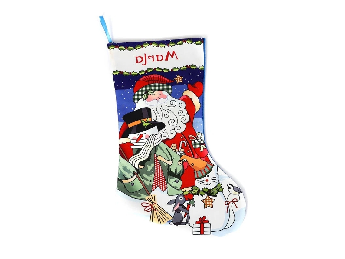 Meia De Natal, Meia Com Decorações De Natal