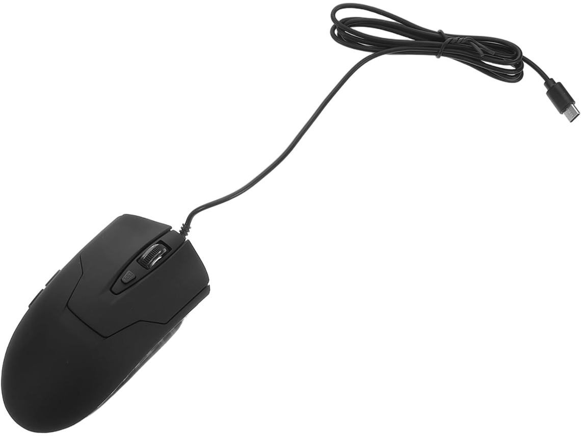Mouse Silencioso Com Luz Led, Botões Dpi Ajustáveis, Compatível Com Laptop E Pc, Com Fio. Mouse Silencioso Com Luz Led, Botões Dpi Ajus Gokoco