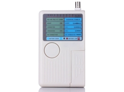 Probador de cabos de rede 4 em 1 RJ45/RJ11/USB/BNC, com LEDs e buzzer S/MARCA