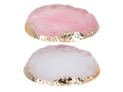 Paleta De Unhas De Resina Para Manicure Prática E Exibição Com Bordas Douradas Multifuncional 2pcs