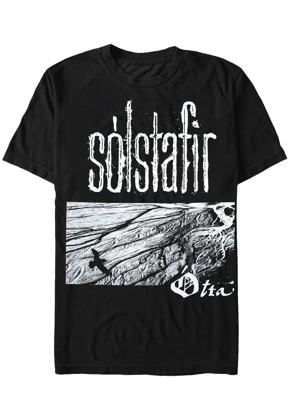 Size:s Rockinstone Solstafir - Ótta Raven - T-shirt Unisex Adults