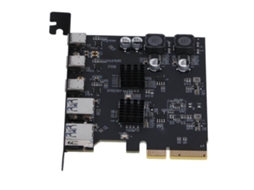 Cartão De Expansão Usb 3.2 Gen 2 10gbps 2 Type A 3 Type C Pcie 4x Para Placa Mãe