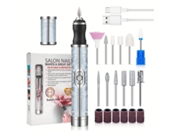 Lixadeira De Unhas Elétrica Profissional De 20000 Rpm Usb Recarregável Com 4 Velocidades Para Manicure E Pedicure Azul Yunzii