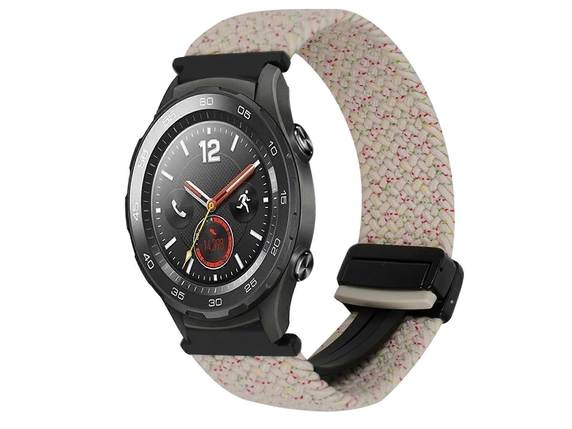 Pulseira Trançada Com Fecho Magnético Para Huawei Watch 2 De 20 Mm