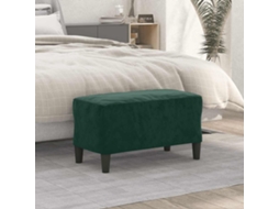 Vidaxl Banco 70x35x41 Cm Veludo Verde-escuro