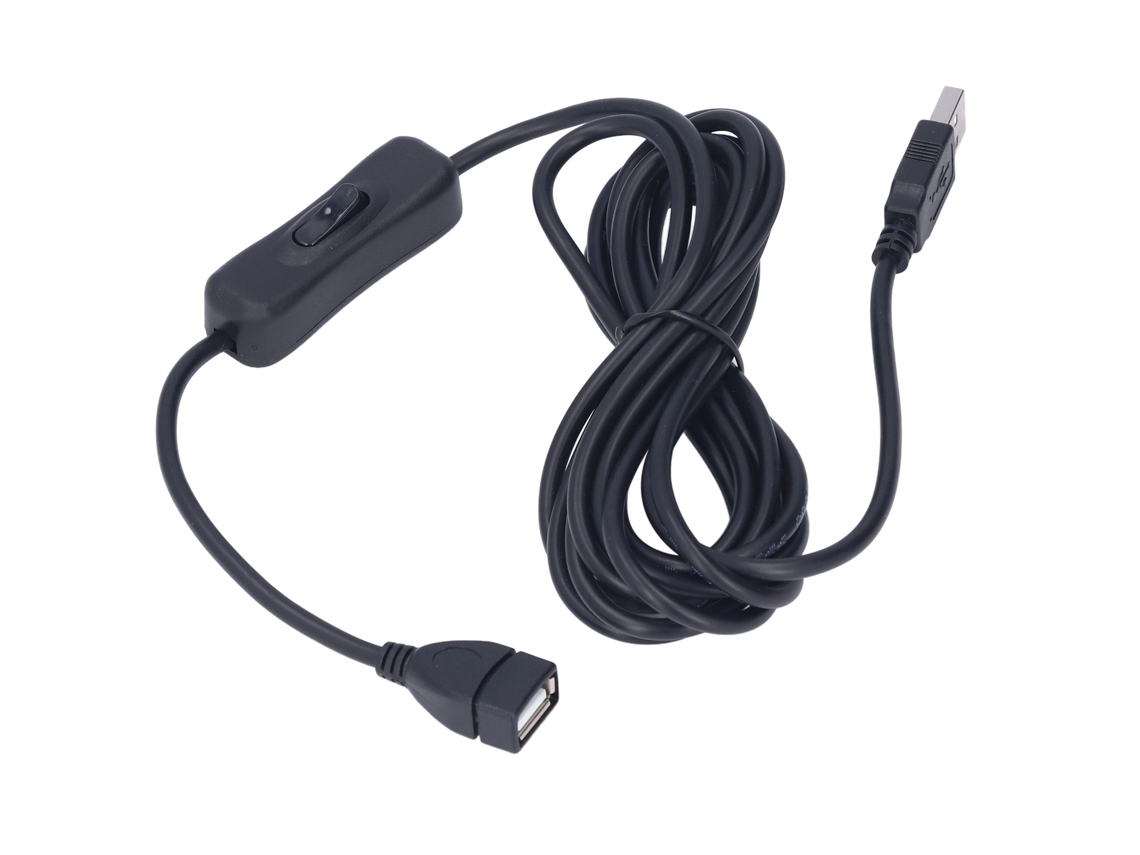 Cabo Extensor Usb Com Switch 3m Transmissão Dados