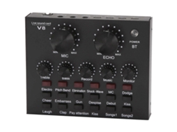 Placa de som Brilliera, conjunto de som, interface USB externa, microfone para transmissões ao vivo