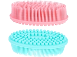 Lurelia Conjunto De 2 Escovas De Banho Para Bebé, Silicone Macio, Dupla Face E Massagem Suave