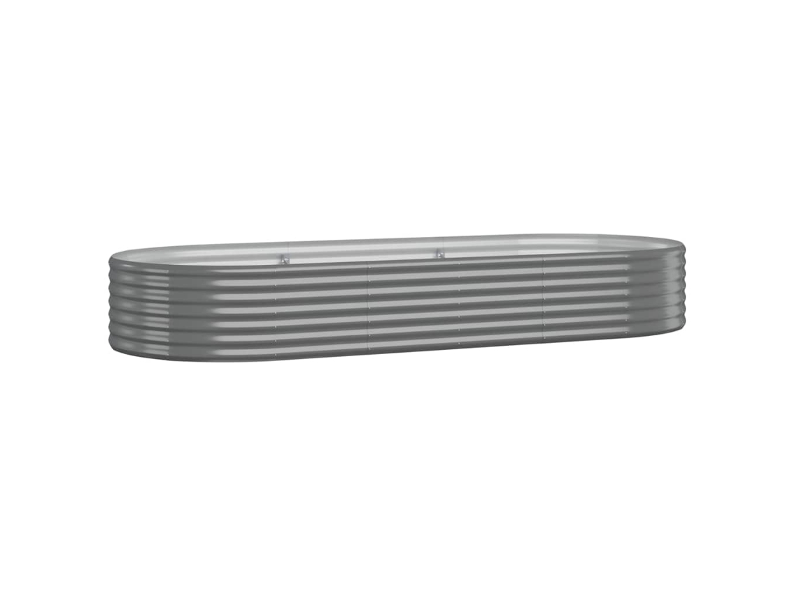 Garden Raised Bed, Garden Raised Beds Vidaxl Cinzeto Aço (249 X 100 X 36 Cm)