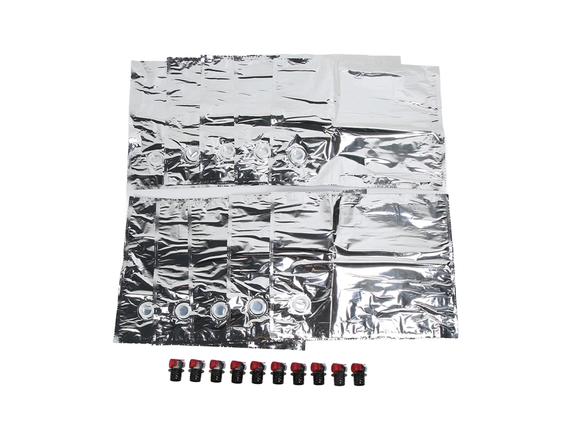 Conjunto De 10 Bolsas Reutilizáveis ​​​​à Prova Vazamentos Para Garrafas Suco E Líquidos Litros Com Válvula Borboleta, Compatíveis L Aquaforge
