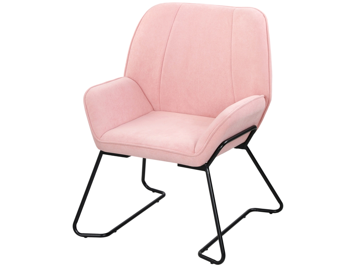 Poltrona, Em Veludo Rosa