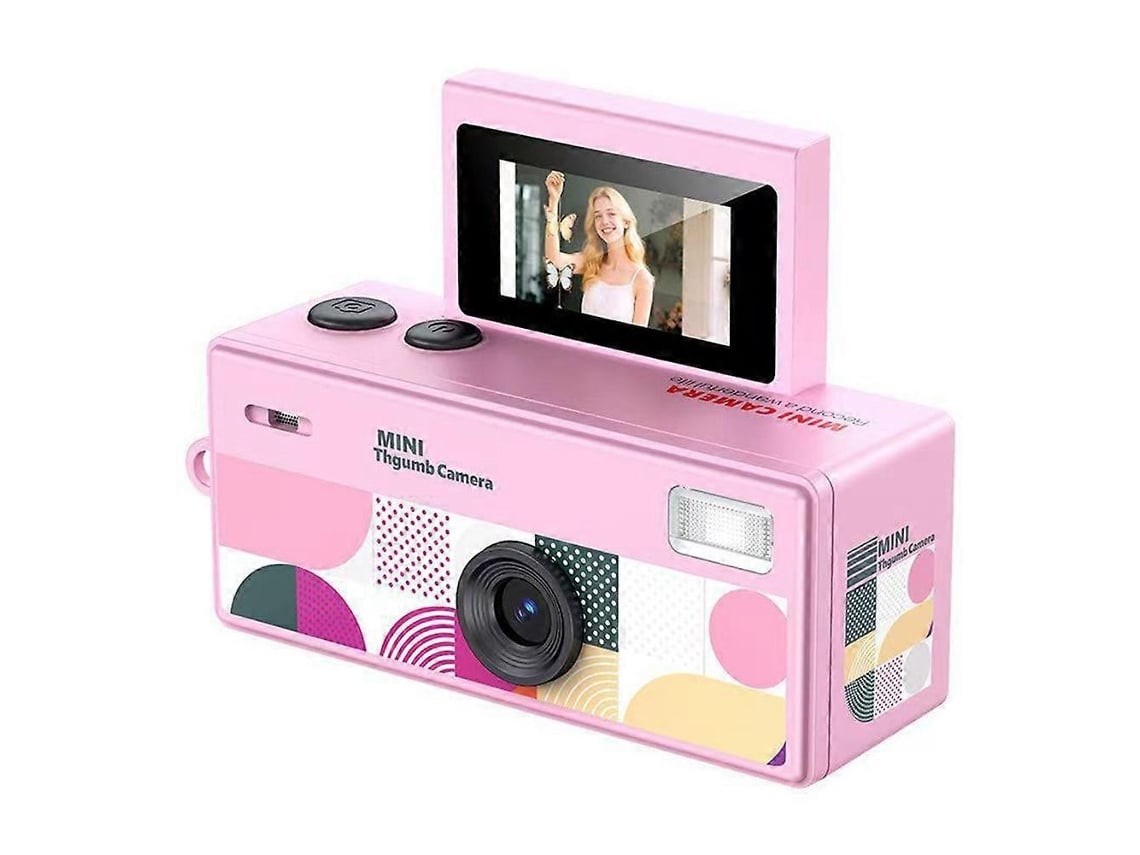 Mini Câmara Digital Retro Com Ecrã Dobrável De 0,96 Polegadas E Gravação De Vídeo