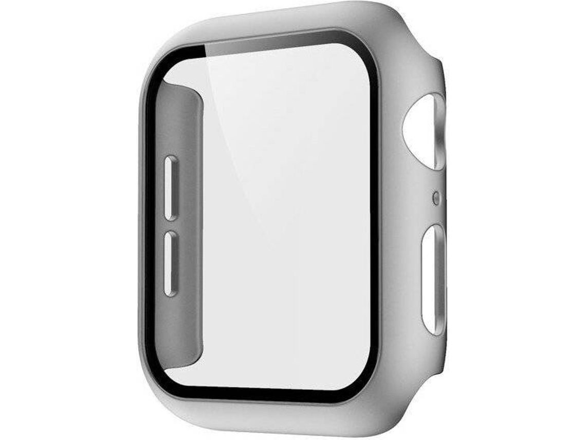 Capa e Película Vidro Apple Watch Series 6 G4M 44mm Cinzento