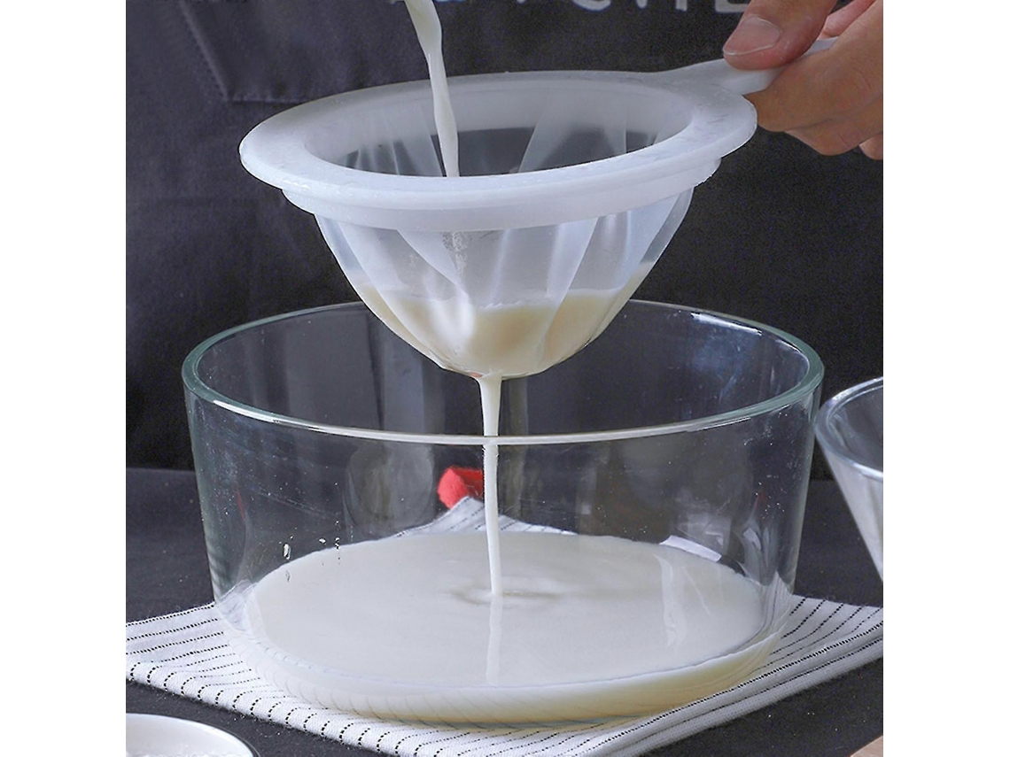 Colador de Nylon Ultra Fino com Malha 100/200/400 para Leite de Soja Café Iogurte Suco Vinho Material Pp Alimentar