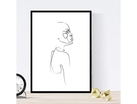 Póster NACNIC Desenhos e Esboços de Uma Linha (A4)