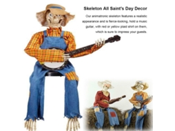 Esqueletos Animados Banjo Divertidos Decor Horror Festas