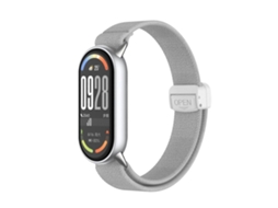 Pulseira De Nylon Elástica Com Fivela Magnética De Metal Para Xiaomi Smart Band 10/9/8