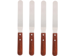 Raspador De Tartas - 4 Piezas - Espátulas Para Glaseado - Acero Inoxidable