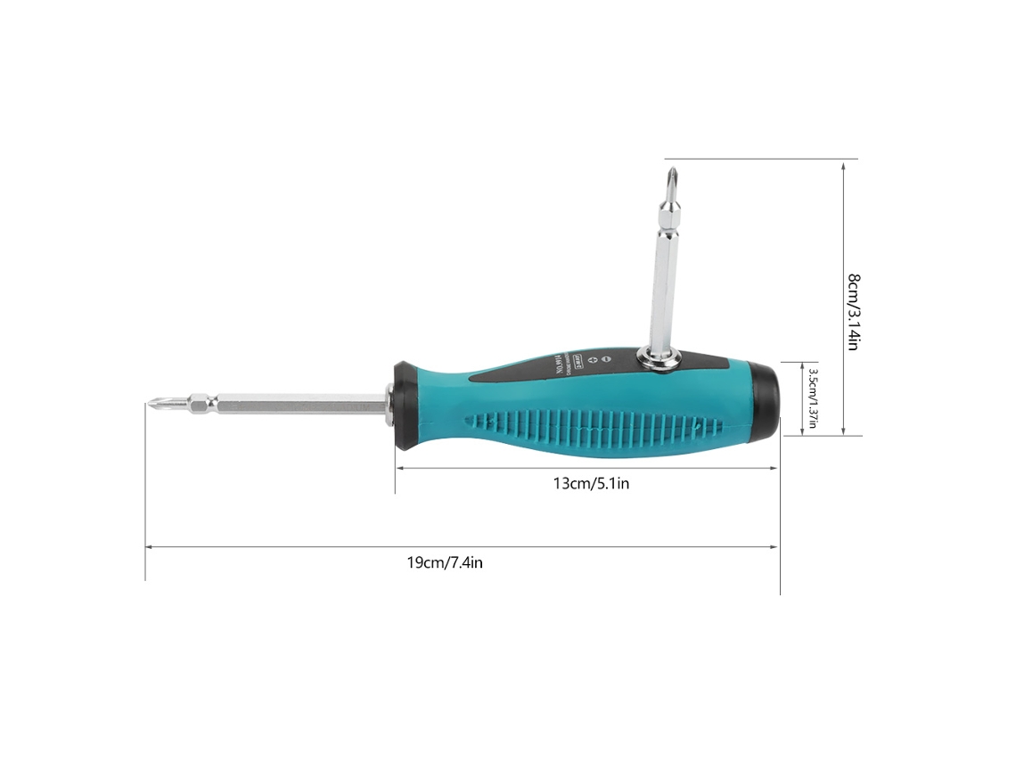 Kit De Bits Magnéticos Laxiscreed Com Cabeças Phillips Duplas Para Chave De Fenda